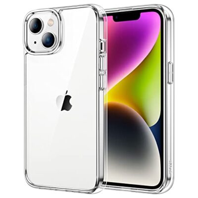 JETech Hülle für iPhone 14 6,1 Zoll, Nicht Vergilben Stoßfest Handy Bumper Cover,