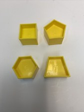 4 Vintage Tupperware Shape-O Ball Sorter Toy Replacement shapes Lot - 4 5 6 7