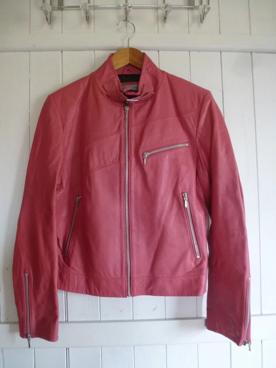 Red herring leather jacket womens clearance