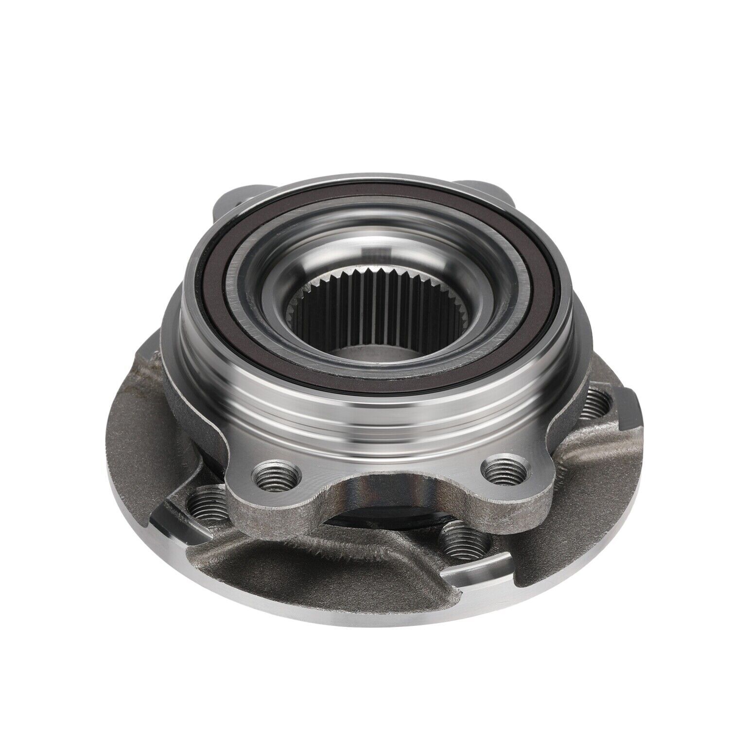 Wheel Hub Flange+Bearing+Bolts Kit For Audi A4 A5 A6 A7 A8 Q5 2.0 TDI