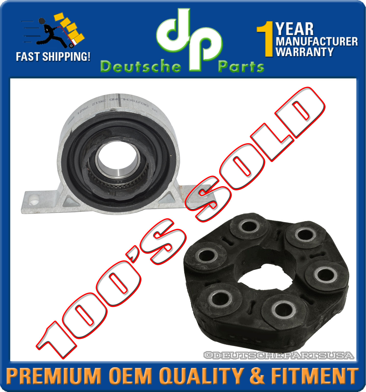 Driveshaft Flex Disc + Center Support Bearing SET for BMW E60 E63 545i 535xi 645 eBay