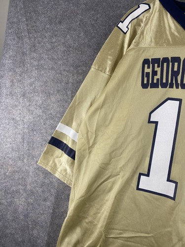 Camiseta deportiva Georgia Tech amarilla para hombre XL dorada IZAW #11 - Imagen 3 de 7