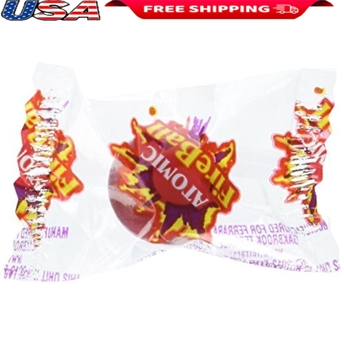 Atomic Fireballs Hot Cinnamon Candy 5LB Bag Individually Wrapped Bulk ...