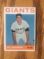 1964 TOPPS #82 JIM DAVENPORT SAN FRANCISCO GIANTS