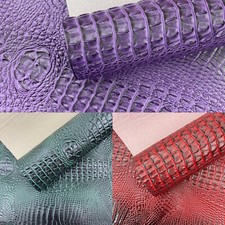 Florida Gator 3D Embossed Vinyl Fabric / 2 Tone Crocodile Vinyl