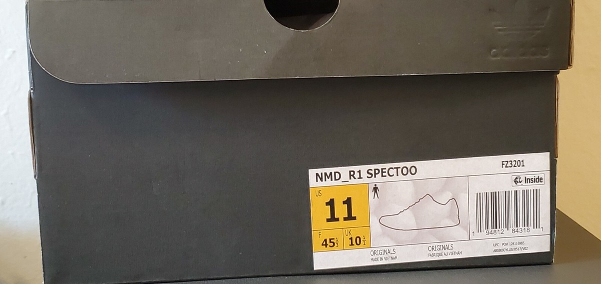 Size 9.5 - Adidas NMD_R1 Spectoo Core Black for sale online | eBay