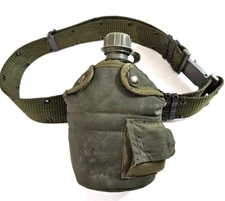 US ARMY/USMC WEB BELT, CANTEEN, CUP, COVER - Asst. Dates -military gear as shown