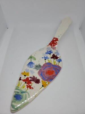 The Pioneer Woman Spring Celia Linen Ceramic Pie Stoneware China Cake Server