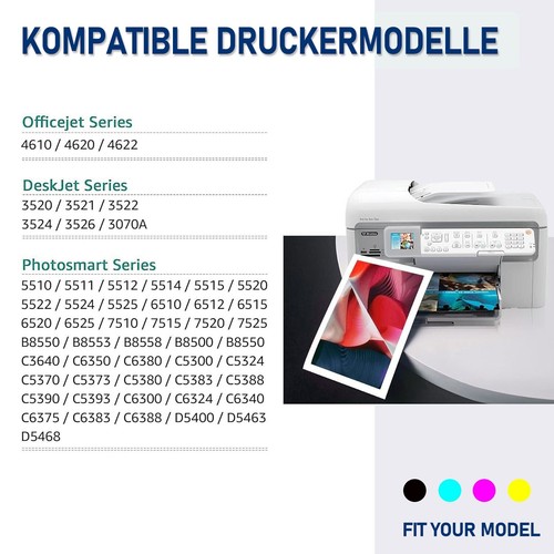 5 Drucker Patronen für HP 364 XL Deskjet 3520 3522 Officejet 4620 4622 mit Chip - Bild 2 von 7