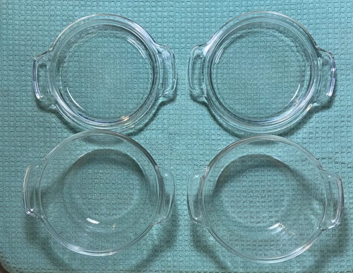 Vintage Anchor Ovenware casserole dish w lid and handles - set of 2 - 20 oz each