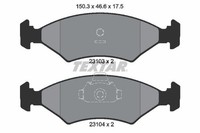 Textar Bremsbelagsatz, Scheibenbremse 2310301 FüR Ford Mazda TVR