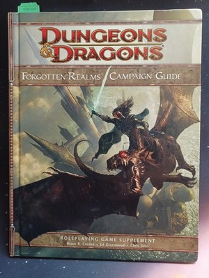 Dungeons & Dragons 4e Forgotten Realms Campaign Guide WOTC 2008  NO Map EB#27032
