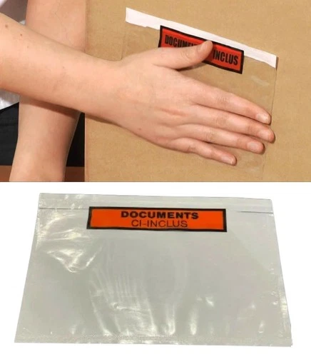 Documents Enclosed Wallets A5 A6 Envelope Print Clear Window Stick Self Adhesive
