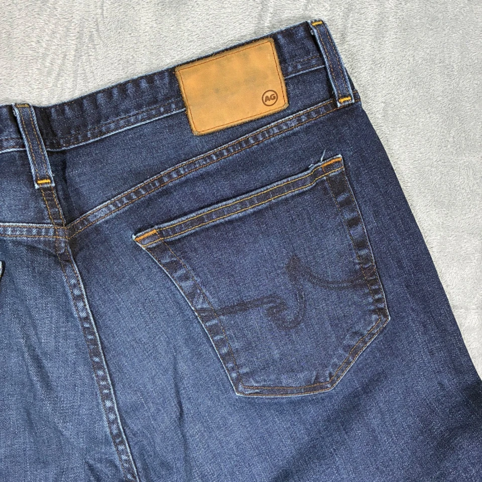 Jeans Adriano Goldschmied graduados pierna a medida lavado oscuro 38x34 usados en excelente estado ag Foto 4 de 4