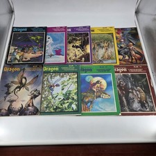 Lot of 9 VINTAGE Dragon Magazines 45, 47, 51-56, 59 Dungeons Dragons 1981
