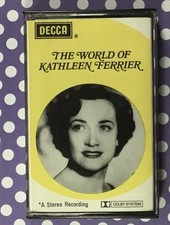 KATHLEEN FERRIER THE WORLD OF 42 17 Track Audio Cassette DECCA
