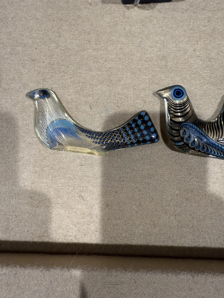 Hermoso par de arte de pájaro Abraham Palatnik lucite años 60 Foto 2 de 4