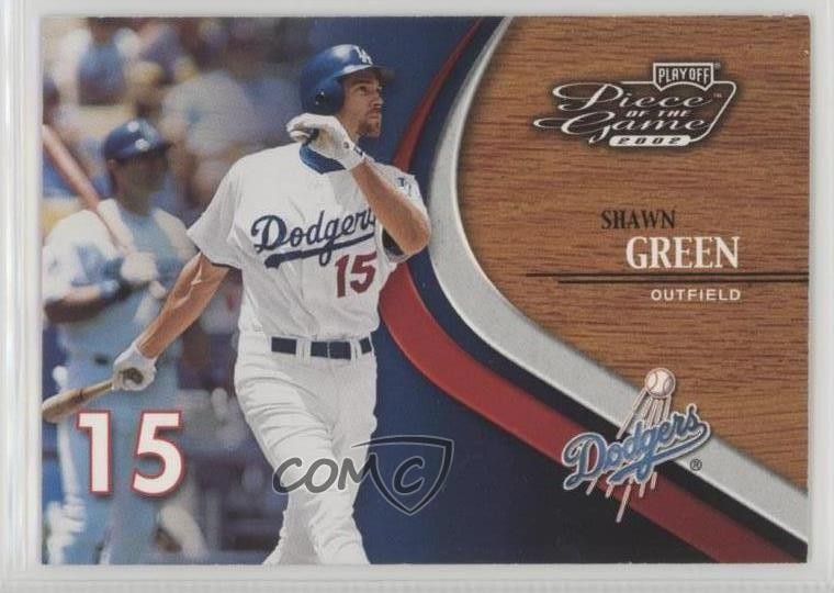 2002 Playoff Piece of the Game Shawn Green #35 xz4