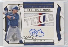 2022 National Treasures Die-Cut Material Signatures Gold /25 Nick Solak Auto 5h8