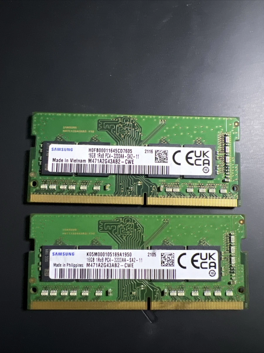 Samsung SO-DIMM Computer Memory (RAM) 32 GB Total Capacity for