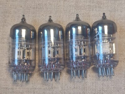 4 pcs. 6N2P-EV Voskhod / ECC83 Double Triode Tubes VI.1973' or X.1973' Same Date
