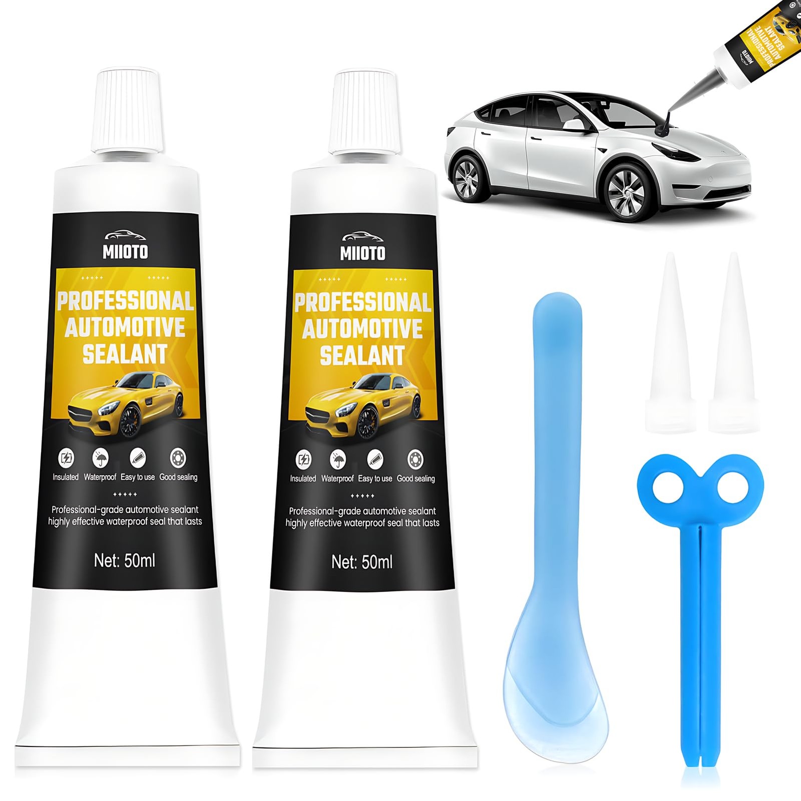 Colle à pare-brise cartouche de 310ml mastic noir de carrosserie voiture