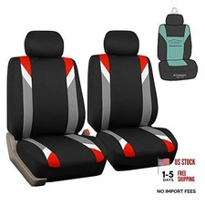 Fb033102 Premium Modernistic Seat Coversblack With Gift- Fit Most Car Red Fb033102 Premium Modernistic Seat Coversblack With Gift- Fit Most Car Red