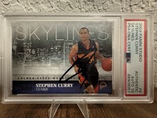 2009 Studio STEPHEN CURRY Skylines Signed Auto PSA 10 Rookie Card RC #9 Warriors. rookie card picture