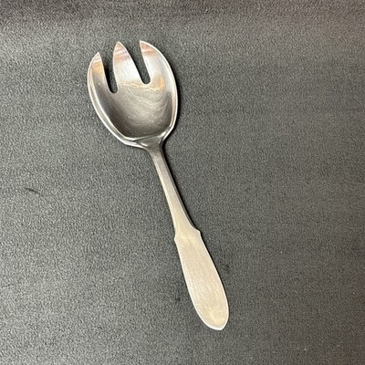 Georg Jensen Denmark MITRA Stainless -Solid Compote Serving Fork 6 1/8 Inches