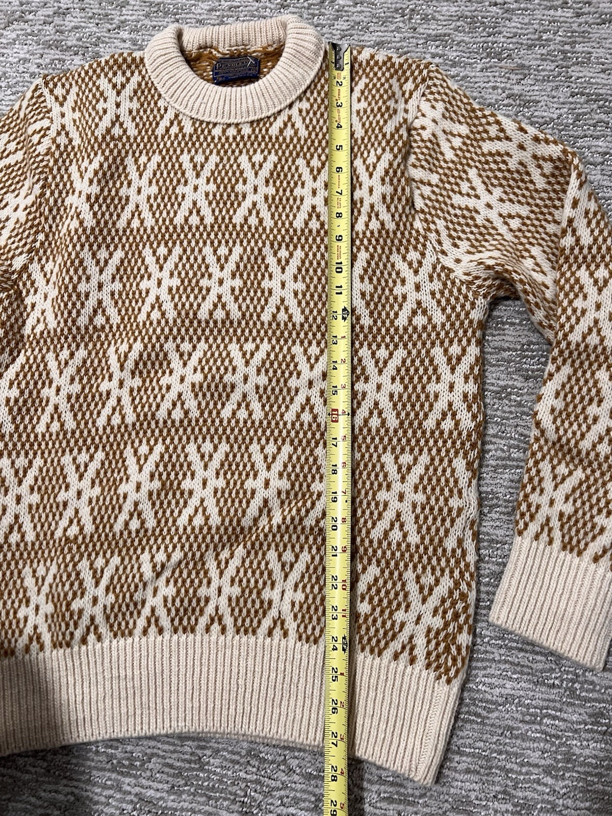 Vintage Pendleton Sweater, Wool, Large, Amazing P… - image 2