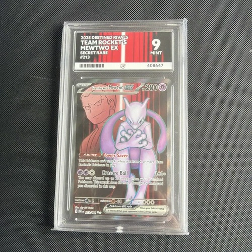 Team Rockets Mewtwo EX 213/182 Ace 9 Pokemon TCG