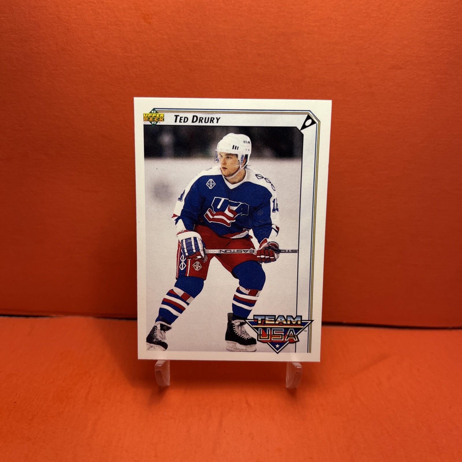 1992-93 Upper Deck Team USA Ted Drury #396 EX🦄