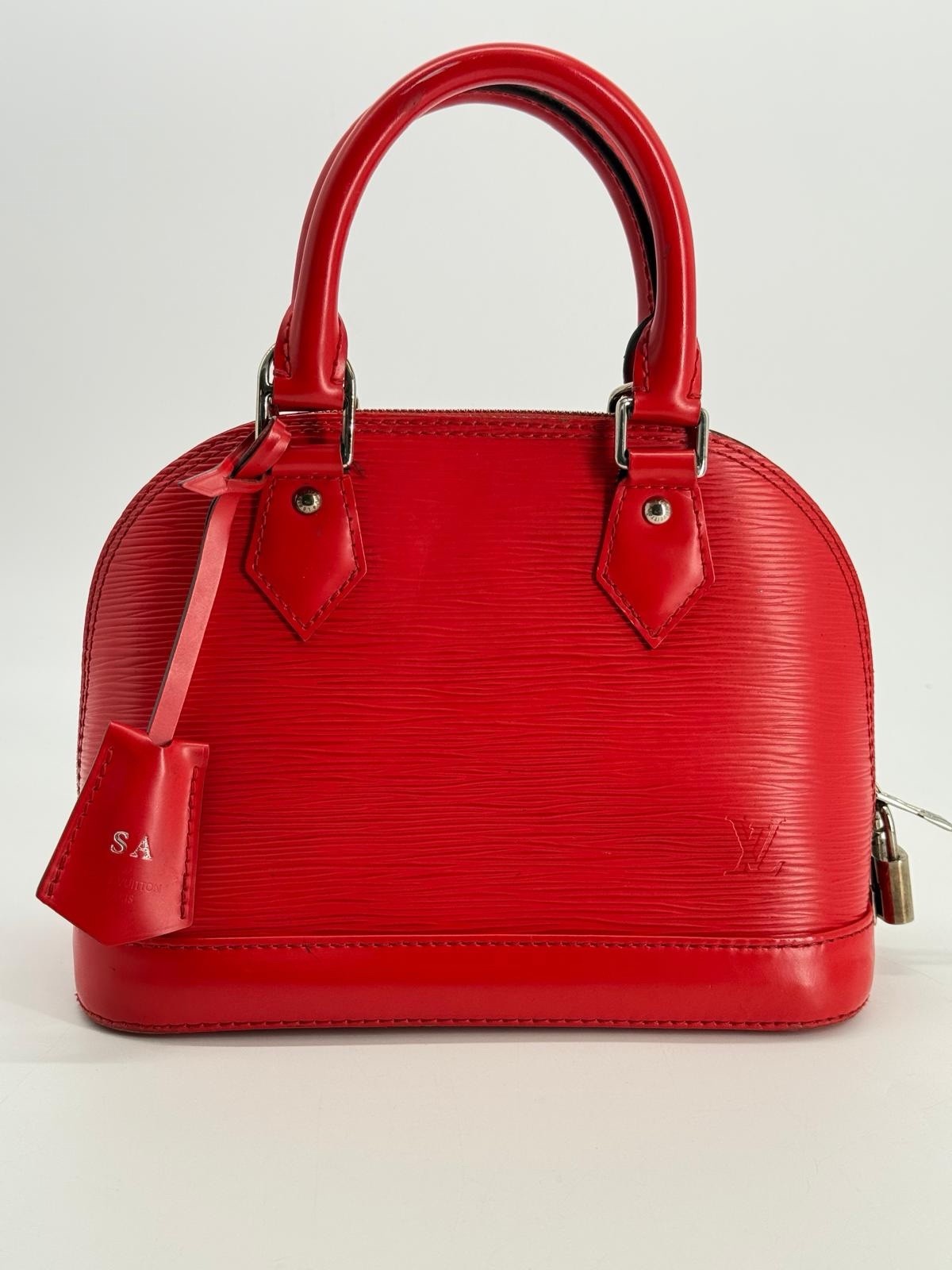 Louis Vuitton Alma BB Red Epi Leather Bag