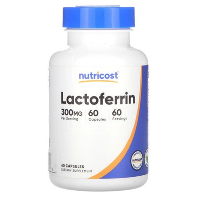 2 X Nutricost, Lactoferrin, 300 mg, 60 Capsules
