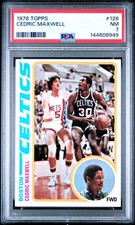 1978 TOPPS #128 CEDRIC MAXWELL PSA 7