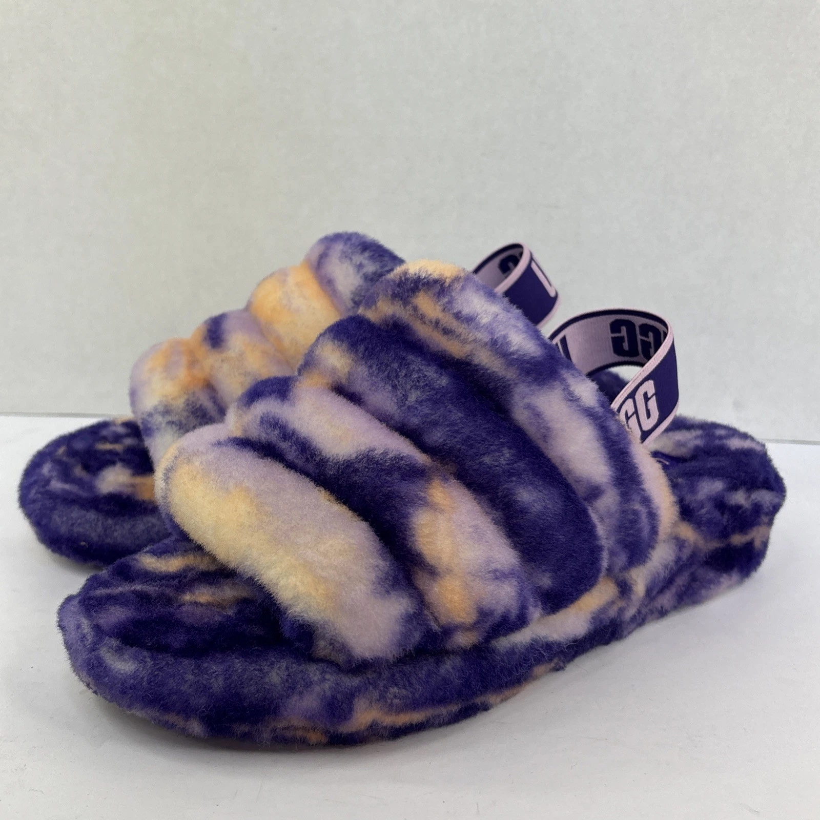 UGG Fluff Yeah Violet Marble Slide Ciabatta Donna US Tg. 8