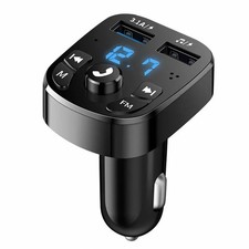 Car Bluetooth FM Transmitter 5.0 3.1A Fast Charger ABS Material Handsfree