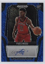 2024 Prizm Black Rookie Signatures FOTL Blue Shimmer 11/25 Yves Missi Auto 0xh3