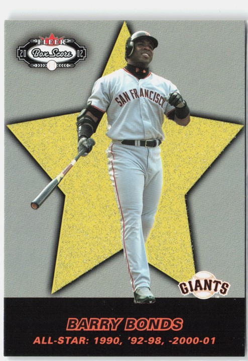 2002 Fleer Box Score - All-Stars Barry Bonds #248 /2950