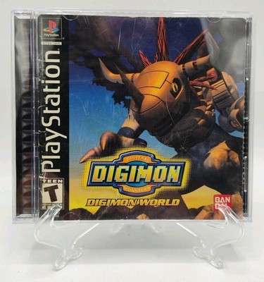 Digimon World - (PS1, 2000) *CIB + Case Protector* VGC* Black Label* Tested! 