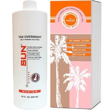 Spray Tan Solution medium Airbrush Tanning Micro Mist 32oz Self Tanning