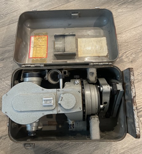Lietz Theodolite T60D Survey Transit Sokkisha Tokyo Japan T-60D with Case 103332