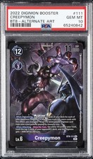 2022 DIGIMON BT08-BOOSTER NEW AWAKENING ALTERNATE ART #111 CREEPYMON PSA 10
