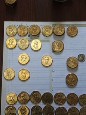 US Presidential $1 Coins Uncirculated Lot - Washington, Lincoln, Monroe, Grant