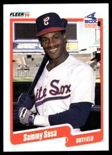 Sammy Sosa 1990 Fleer #548 Chicago White Sox MLB READ FREE SHIPPING AutographDen