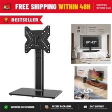 Hemudu Universal Swivel Tabletop TV Stand 19-43in Height Adjustable HT02B-001