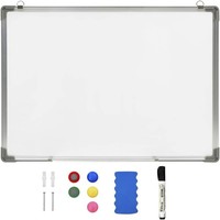 Magnetisches Whiteboard 90 X 60 Cm Stahl Aluminiumrahmen Abwischbar FüR BüRo