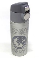 Mickey Mouse Silhouette/Gray Drink Bottle Disney Tokyo Disney Resort 20cm