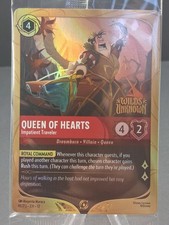 Disney Lorcana Wilds Unknown Prerelease Promo - Queen Of Hearts Impatient Travel
