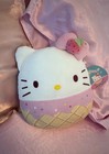 Squishmallows Hello Kitty Ice Cream Cone Plush Stuffed Animal White/Pink Tag — photo 1